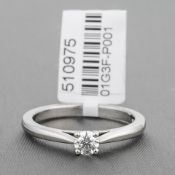 Diamond Single Stone Platinum Ring RRP £2,346