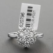 Diamond Cluster Platinum Ring RRP £4,410