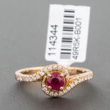 Ruby Diamond 18ct Gold Ring RRP £2,982