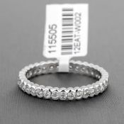 Diamond Full Eternity 18ct White Gold Ring RRP £3,214