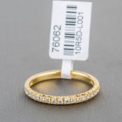 Fancy Diamdon Semi Eternity 18ct Yellow Gold Ring RRP £1,452