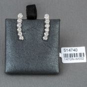 Diamond Fancy 18ct White Gold Earrings RRP £1,737