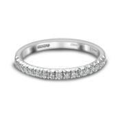 Fancy Diamon Semi Platinum Eternity Ring RRP £1,785