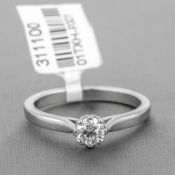 Diamond Single Stone Platnium Ring RRP £2,425