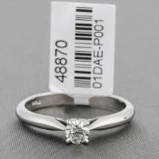 Diamond Single Stone Platinum Ring RRP £1,910