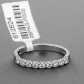 Diamond Semi Eternity Platinum Ring RRP £2,614