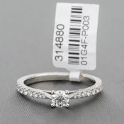 Diamond Single Stone Platinum Ring RRP £3,243