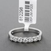 Daimond Semi Eternity Platinum Ring RRP £2,545