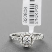Diamond Cluster Platinum Ring RRP £5,265
