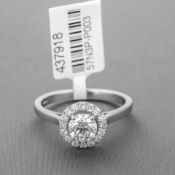 Diamond Cluster Platinum Ring RRP £8,439