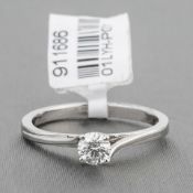Diamond Single Stone Platinum Ring RRP £2,738