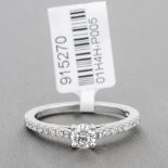 Diamond Single Stone Platinum Ring RRP £3,510