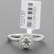 Diamond Cluster Platinum Ring RRP £5,006