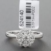 Diamond Cluster Platinum Ring RRP £5,288