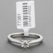Diamond Single Stone Platinum Ring RRP £1,656