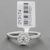 Diamond Cluster Platinum Ring RRP £2,975