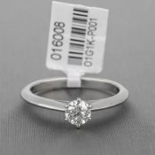 Diamond Single Stone Platinum Ring RRP £3,600