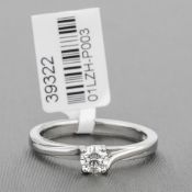 Diamond Single Stone Platinum Ring RRP £2,098