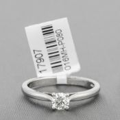 Diamond Single Stone Platinum Ring RRP £1,777
