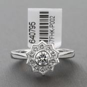 Diamond Cluster Platinum Ring RRP £11,395