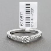 Diamond Single Stone Platinum Ring RRP £2,417