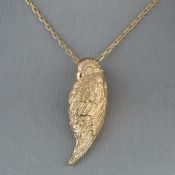 9ct Yellow Gold Parrot with Fine White Diamond in Eye RRP £1,499