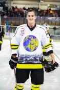 #23 Paul Swindlehurst Authentic Signed Game Issue/Worn "Hockey Dog" benefit match shirt