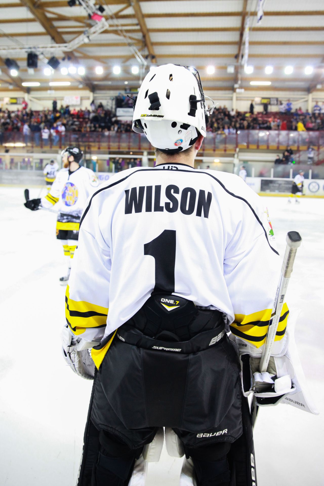 #1 Luke Wilson Owen Authentic Signed Game Issue/Worn "Hockey Dog" benefit match shirt - Image 2 of 2