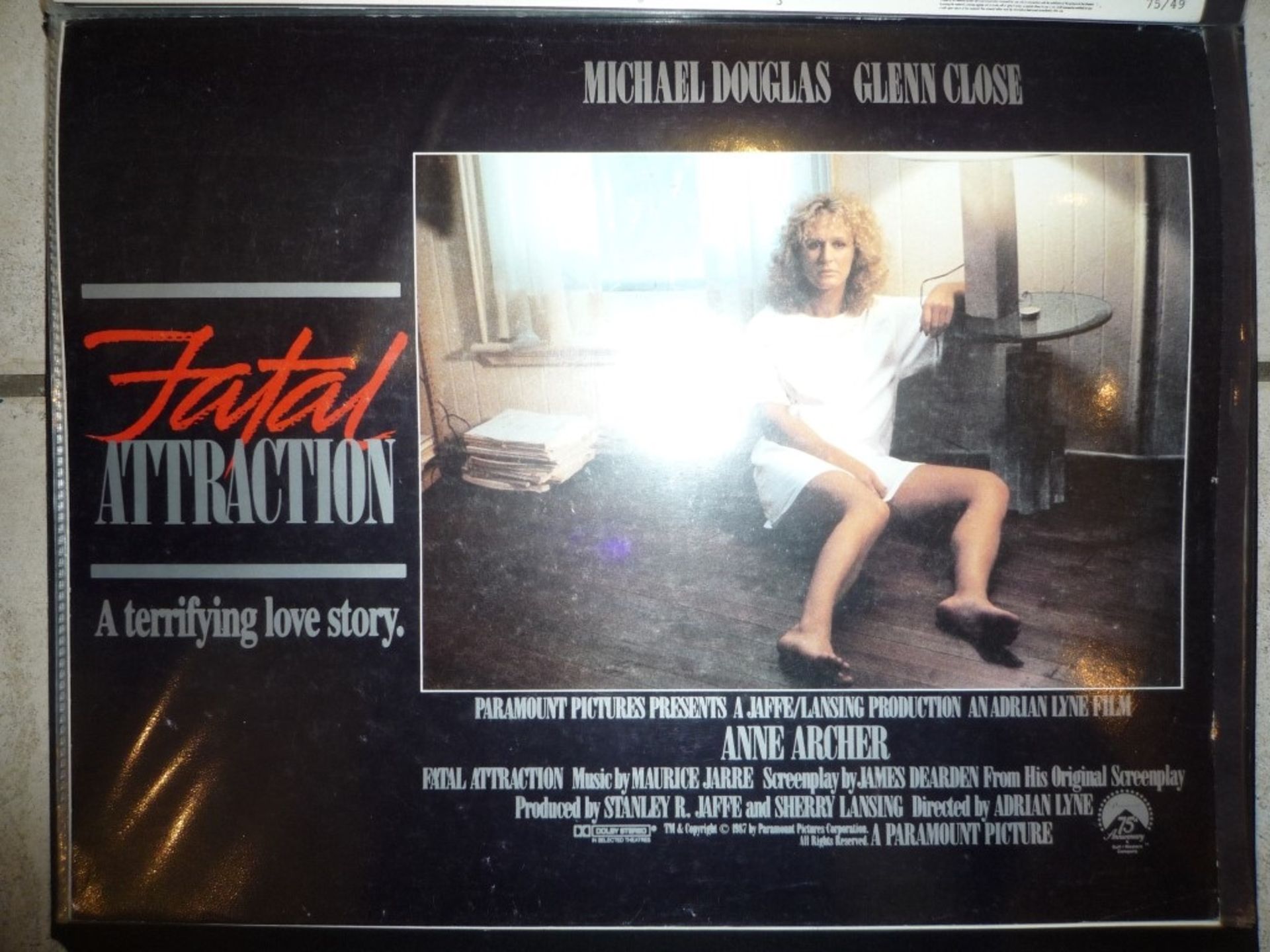 Fatal Attraction lobby card - Image 2 of 2