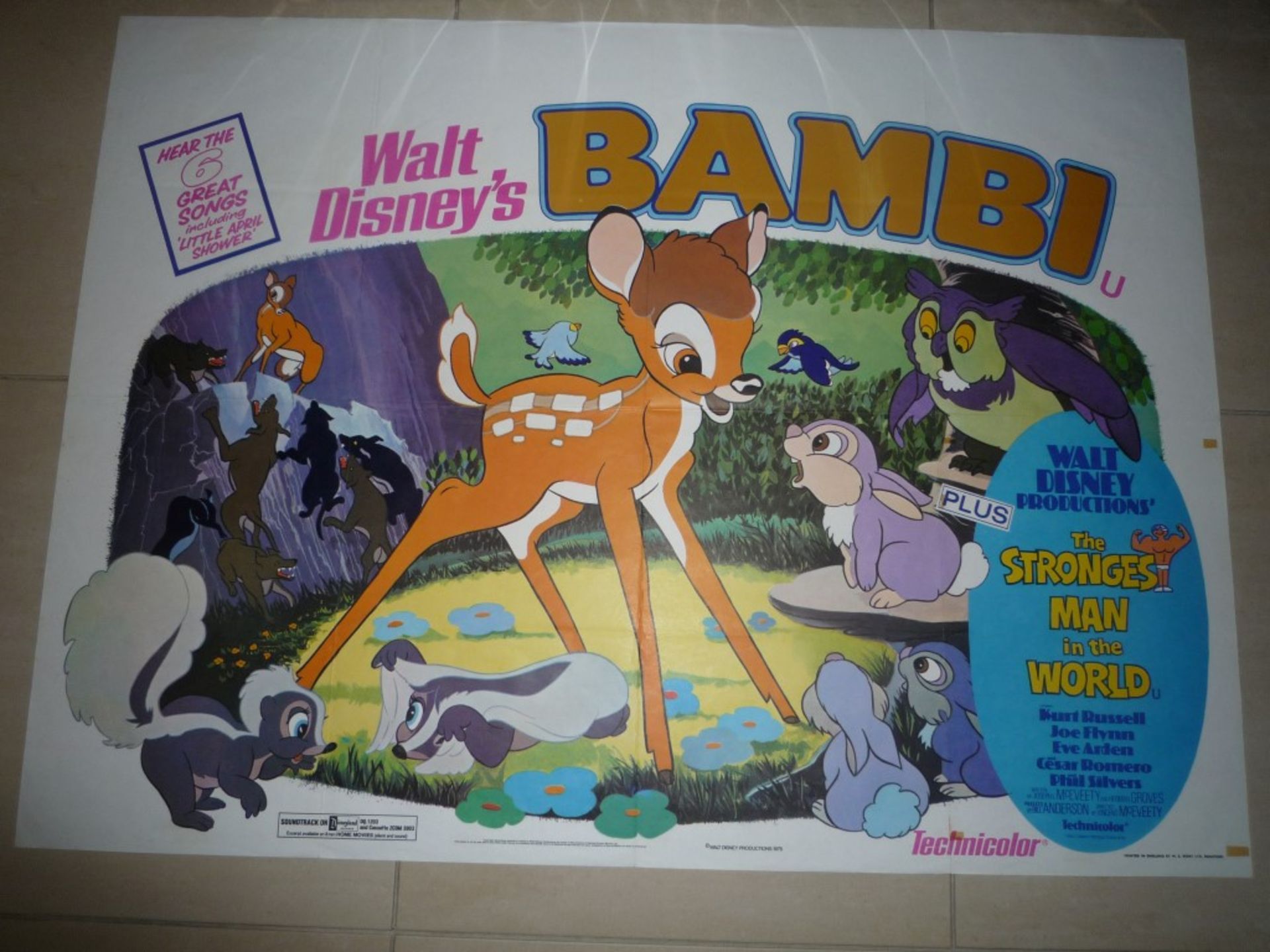 Bambi Walt Disney poster