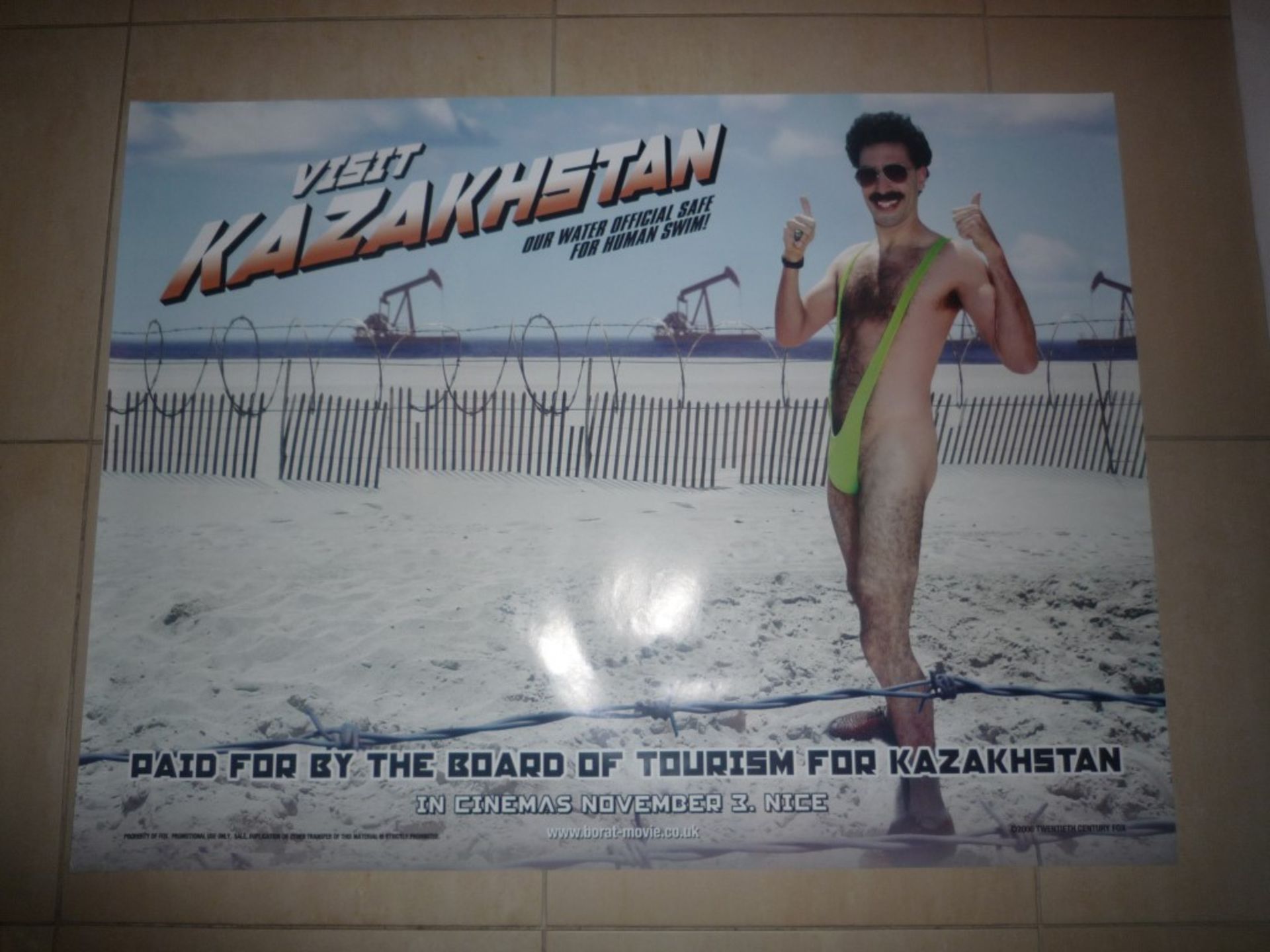 Borat Movie 'Visit Kazakstan' poster