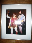 Framed and Signed Batman and robin Picture