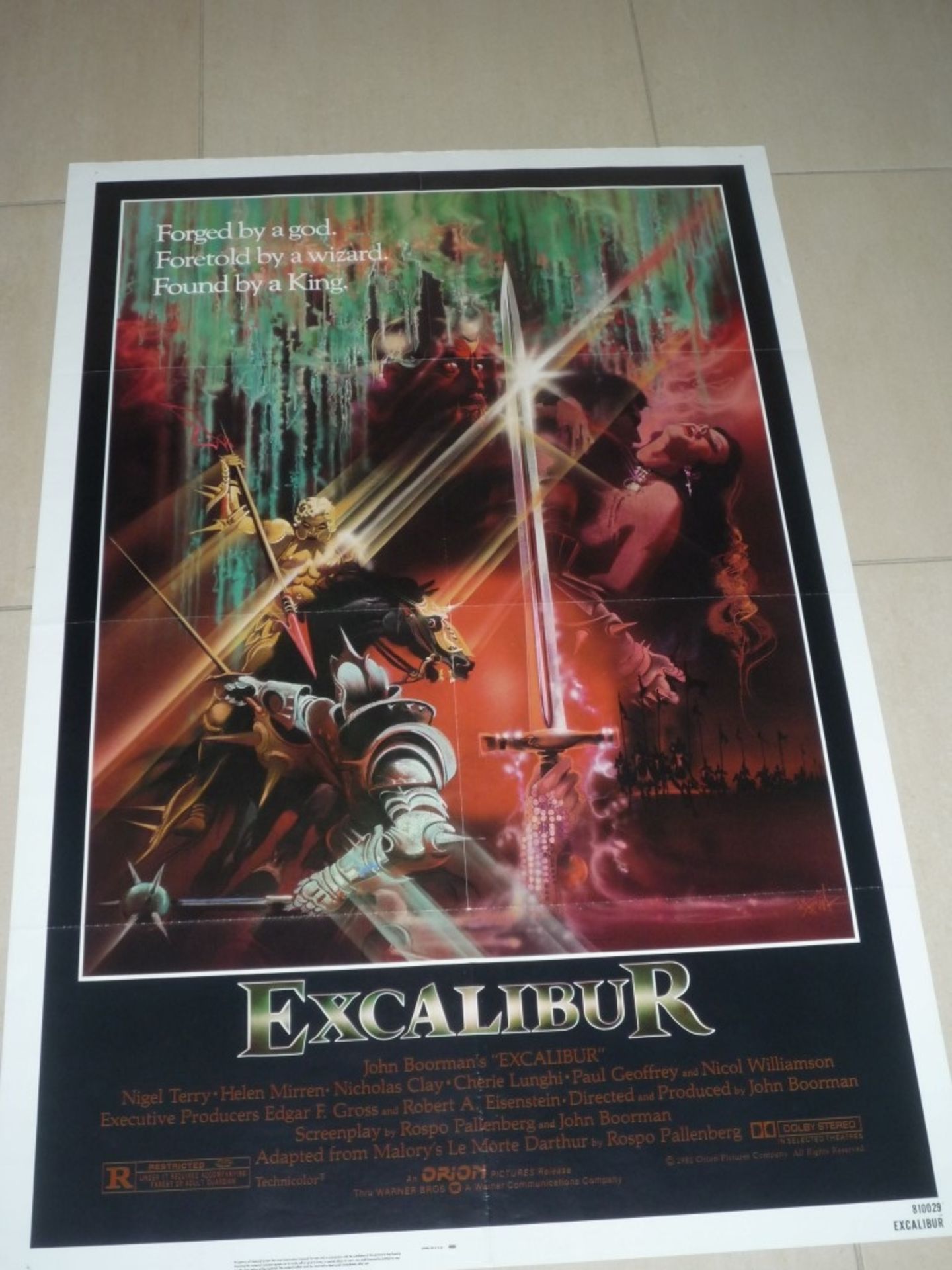 Excalibur poster