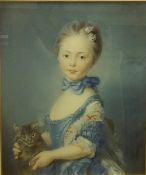 Perronneau - A Girl with a Kitten