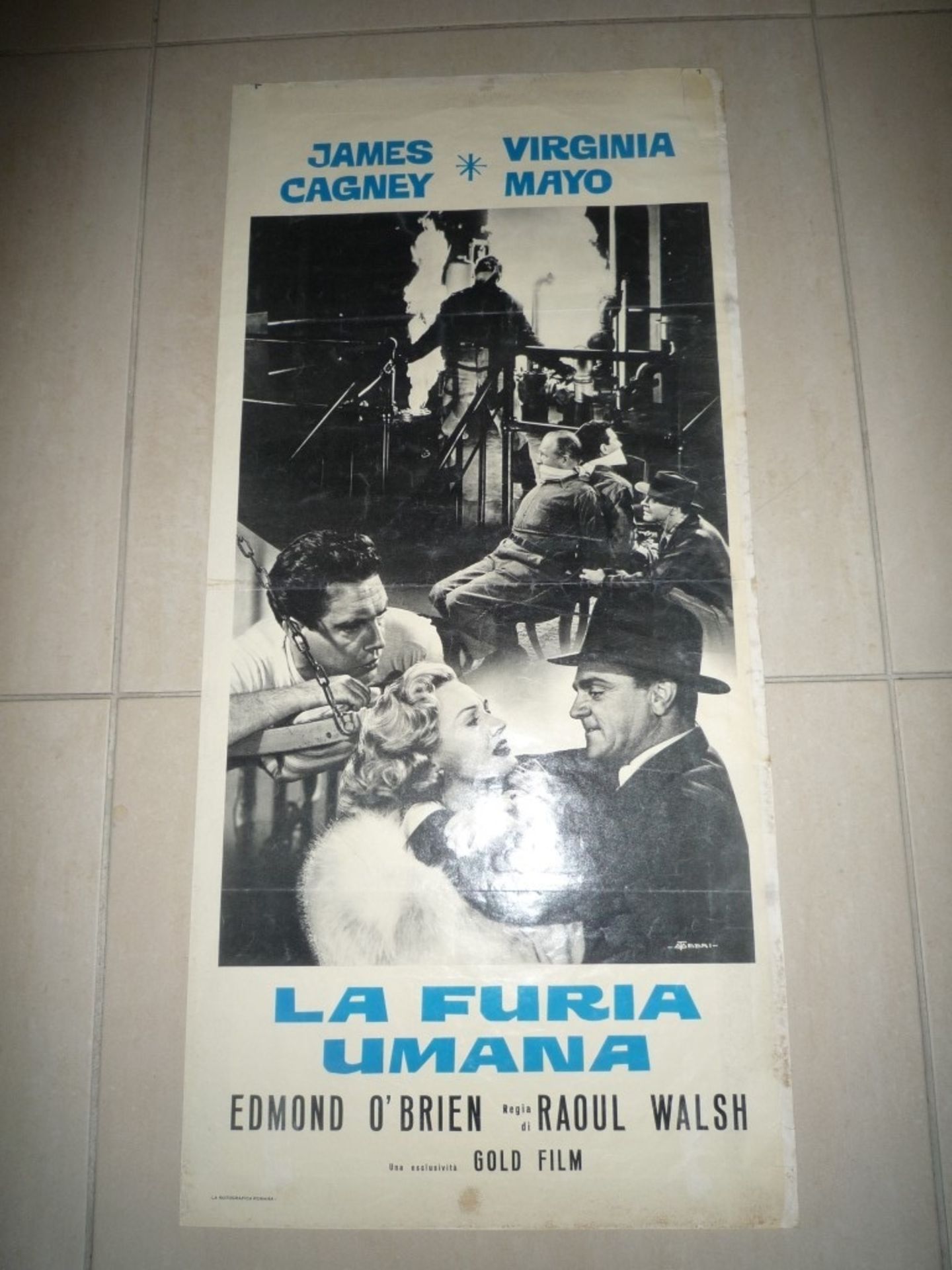 La Furia Umana WHITE HEAT James Cagney poster