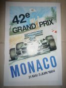42nd Monaco Grand Prix poster