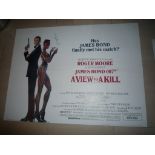 A View to a Kill Roger Moore poster