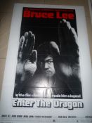 Enter the Dragon (Bruce Lee) Rare Re Release poster