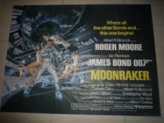 James Bond Moonraker Roger Moore poster
