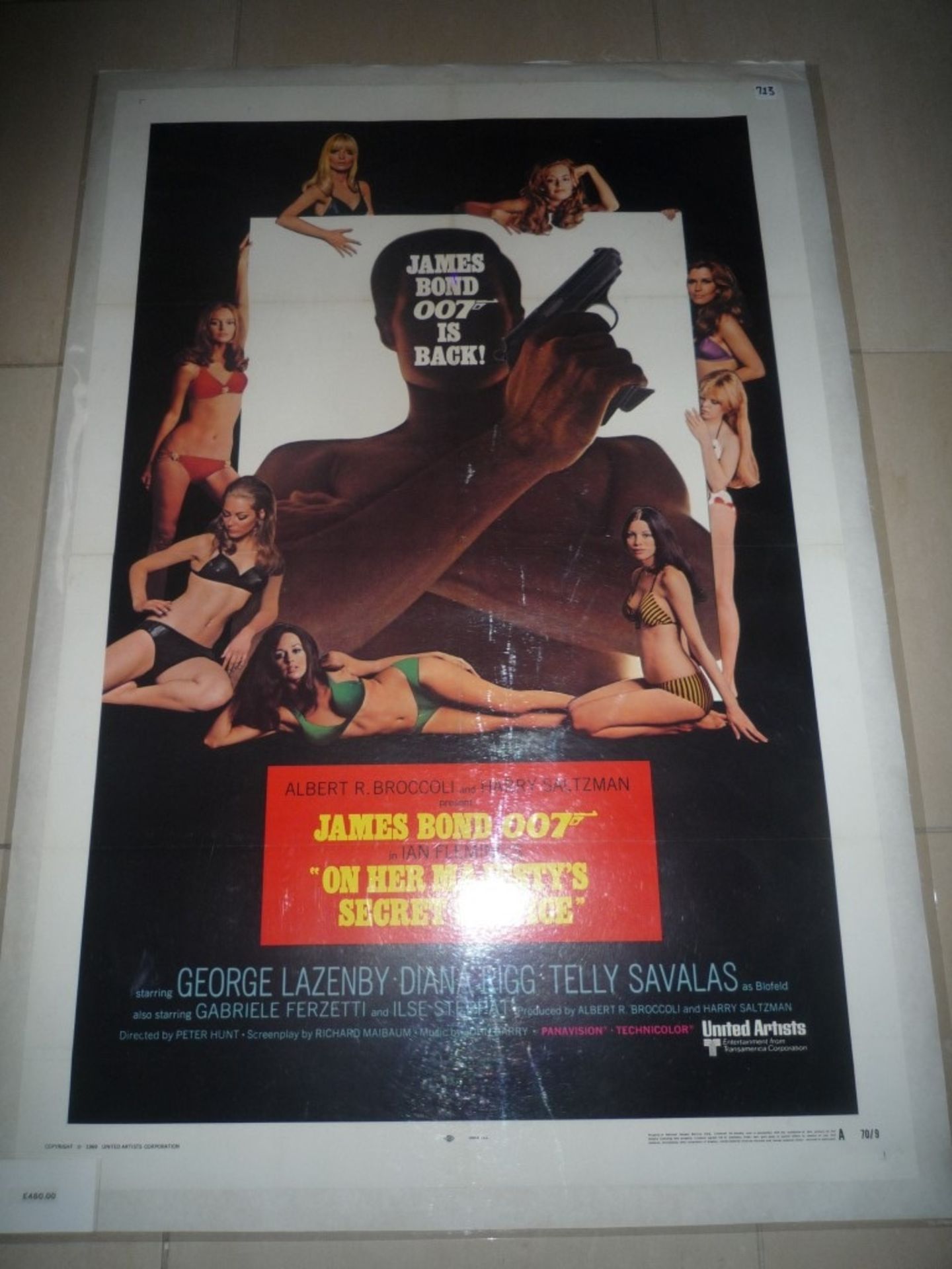 James Bond 'On Her Majesty's Secret Service' poster