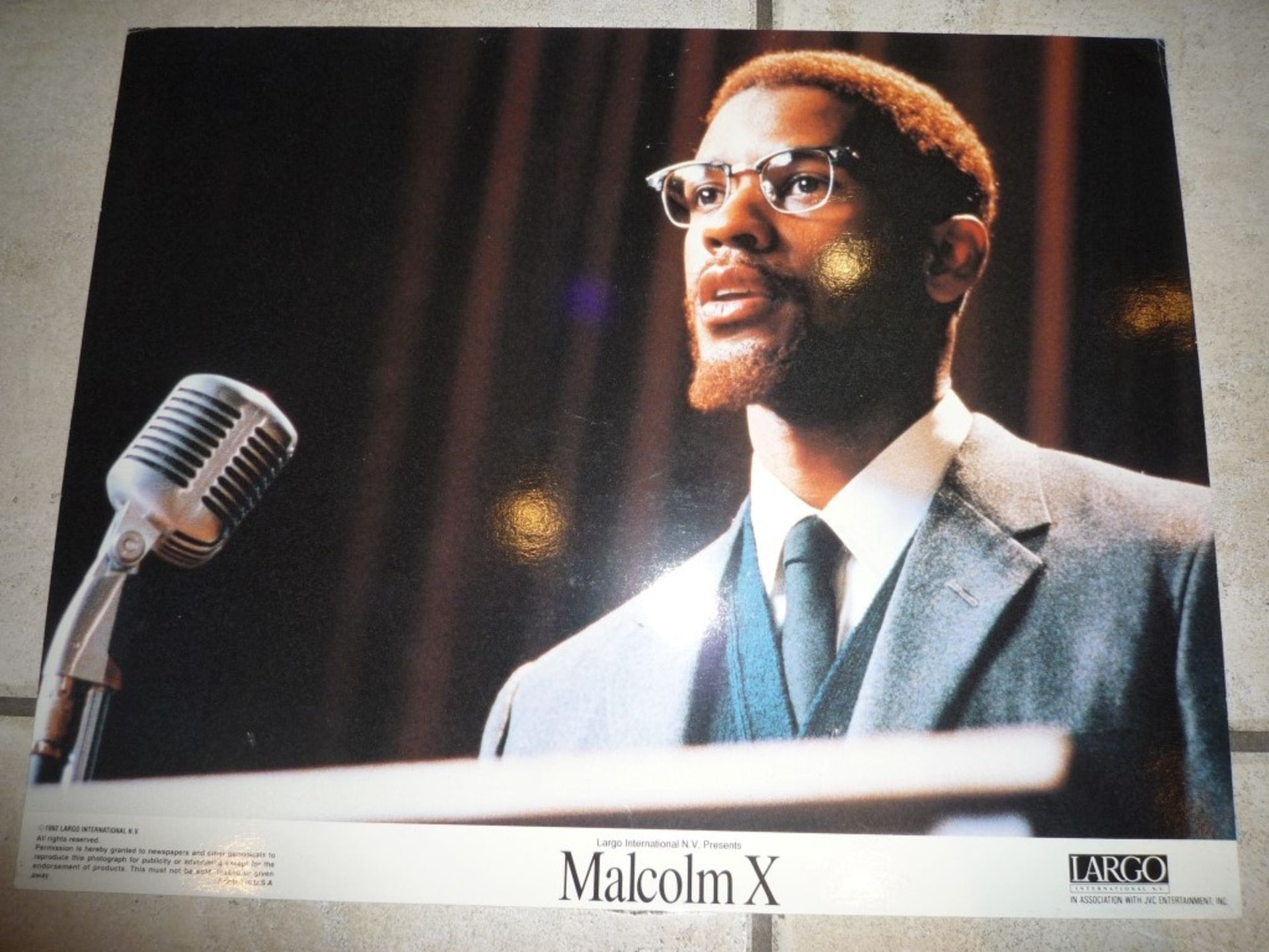 Malcolm X lobby card