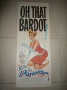 La Parisienne Bridgette Bardot poster