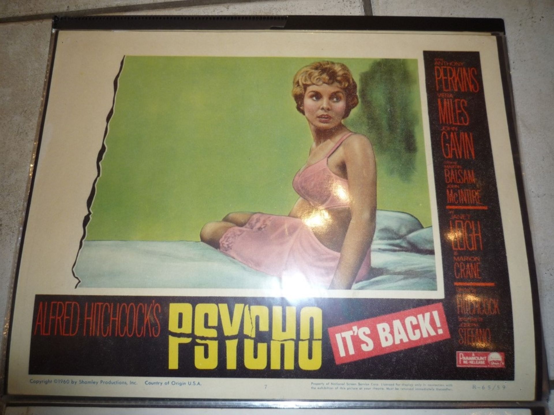 Psycho Re Release lobby card - Bild 2 aus 2