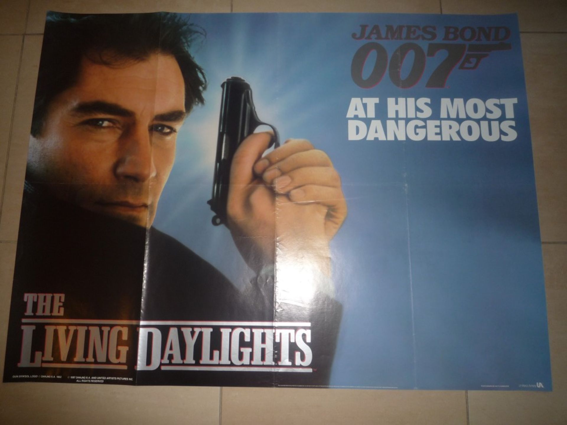 The Living Daylights Timothy Dalton poster