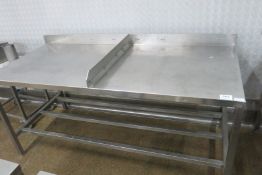 Stainless steel prepration table