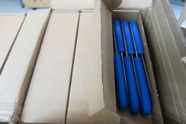 (9) Boxes of 6 code 47508B 4" blue handled boning knives