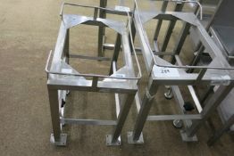 (2) Unitech crate stands, adjustable height
