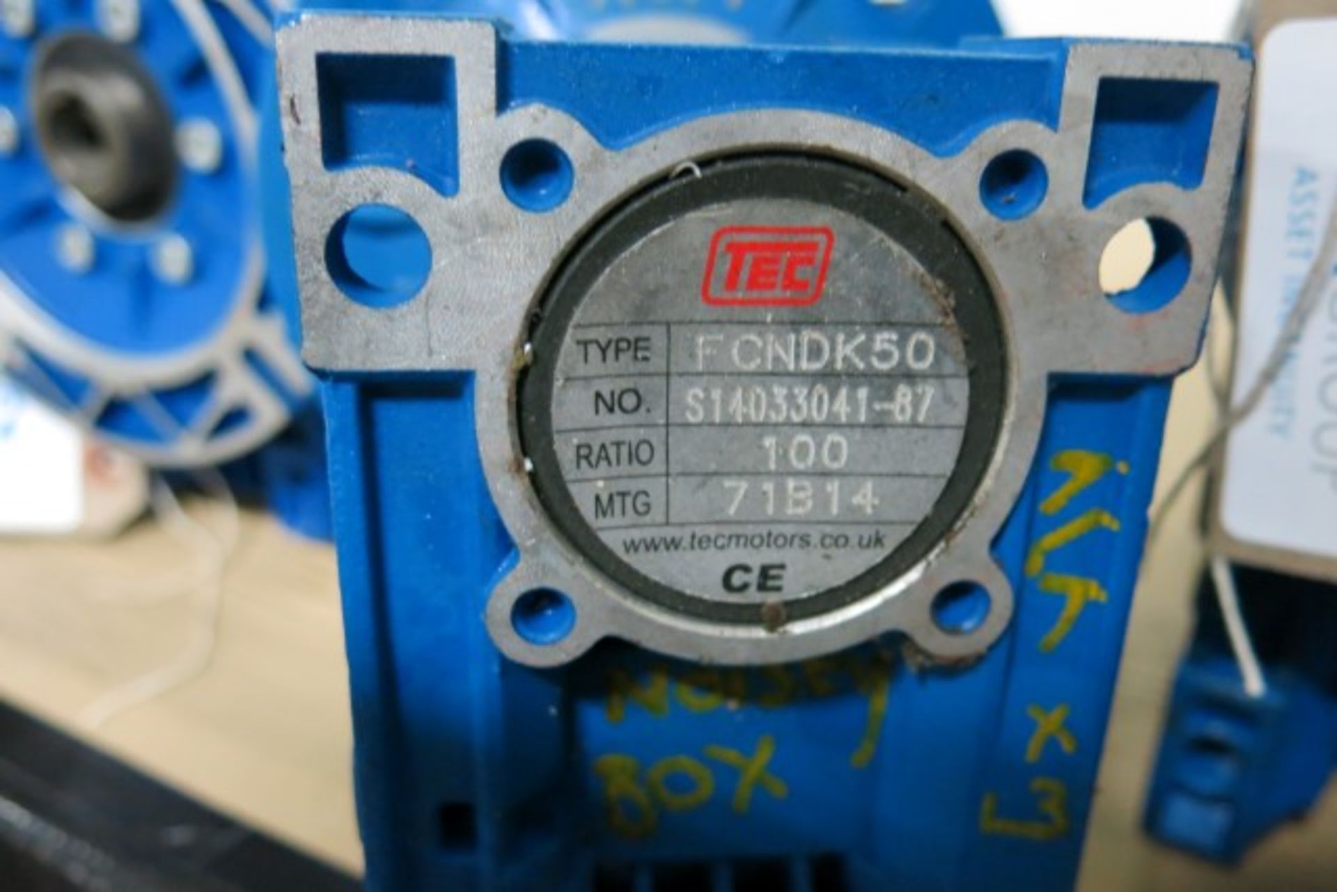 TEC Type: FCNDK50 worm gearbox - Image 2 of 2