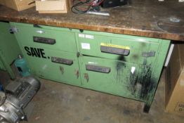 Green steel fabricated workbench