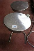 (2) Stainless steel rubbish bag holders